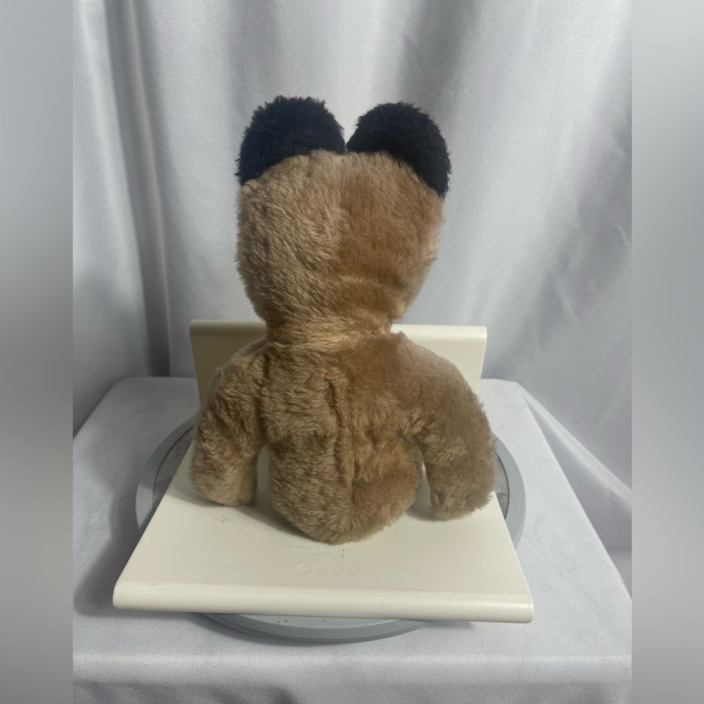 Vintage Eden Toys Plush Puppy Dog โ Brown with Black Ears โ 12โ โ Sewn in Haiti - Picture 3 of 6